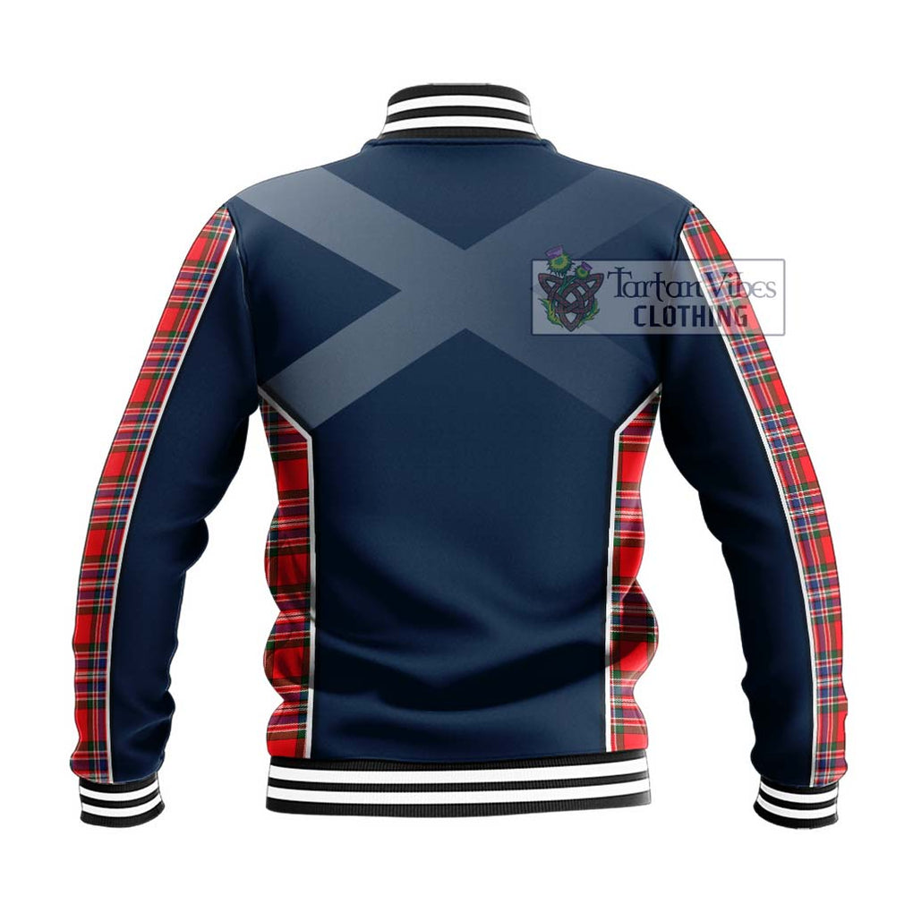 MacFarlane (McFarlane) Tartan Baseball Jacket with Family Crest and Lion Rampant Vibes Sport Style - Tartan Vibes Clothing