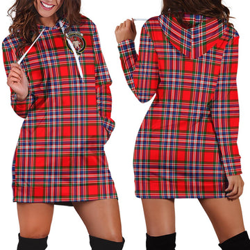 MacFarlane (McFarlane) Tartan Hoodie Dress with Family Crest