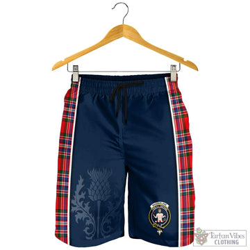 MacFarlane Modern Tartan Men's Shorts with Family Crest and Scottish Thistle Vibes Sport Style