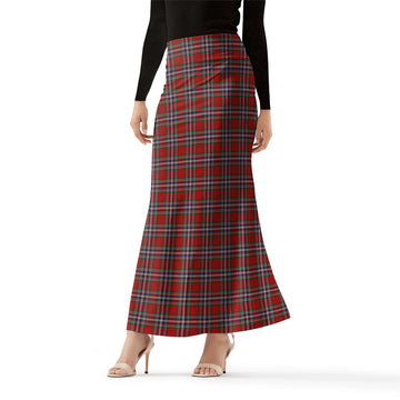 MacFarlane Red Tartan Womens Full Length Skirt