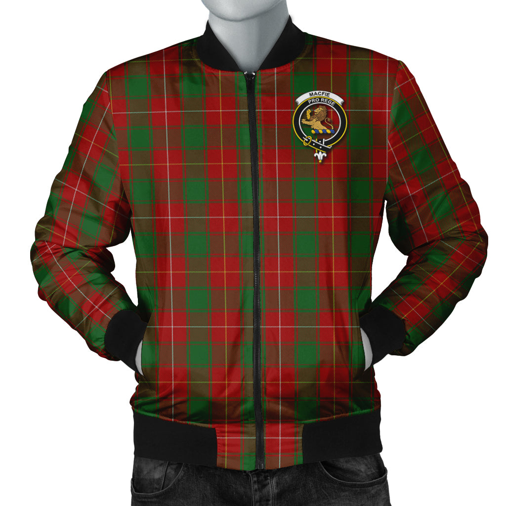 MacFie (McFie) Tartan Bomber Jacket with Family Crest Unisex - Tartan Vibes Clothing