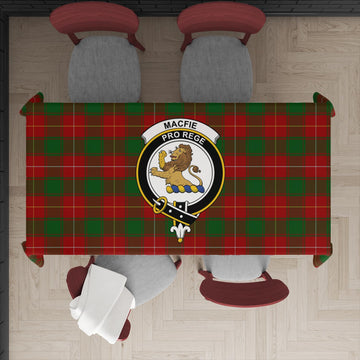 MacFie Tatan Tablecloth with Family Crest