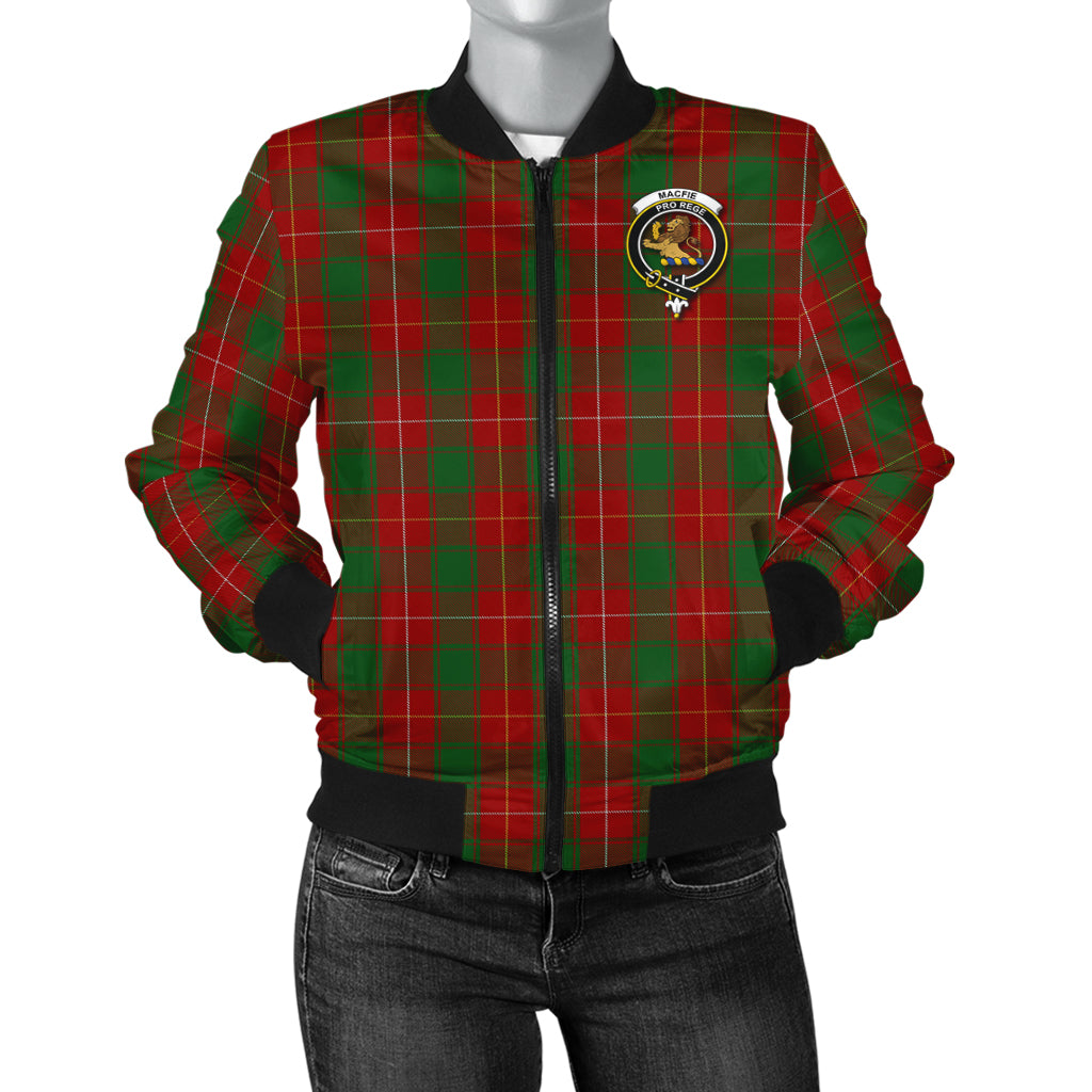 MacFie (McFie) Tartan Bomber Jacket with Family Crest - Tartan Vibes Clothing