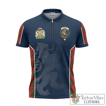 MacFie (McFie) Tartan Zipper Polo Shirt with Family Crest and Lion Rampant Vibes Sport Style