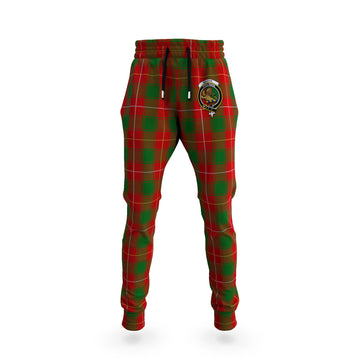MacFie Tartan Joggers Pants with Family Crest
