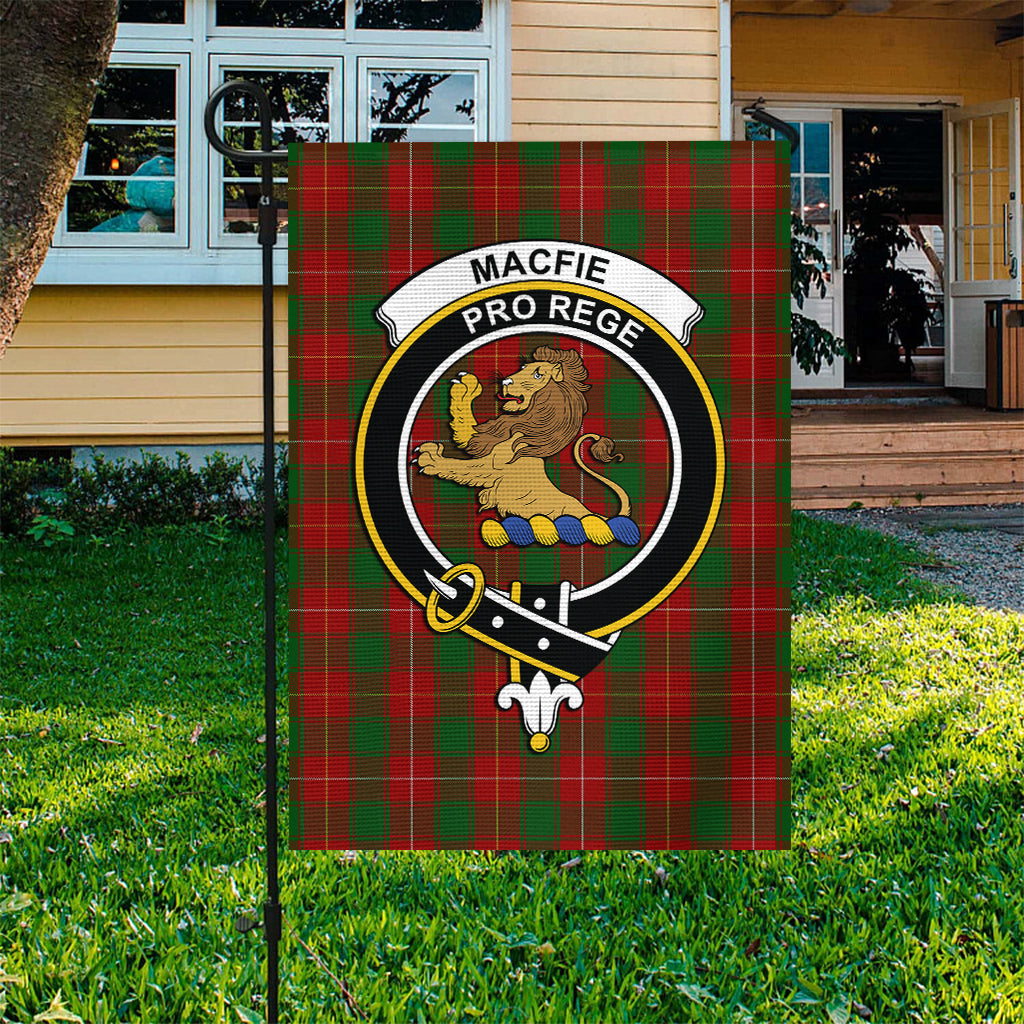 MacFie (McFie) Tartan Flag with Family Crest - Tartan Vibes Clothing