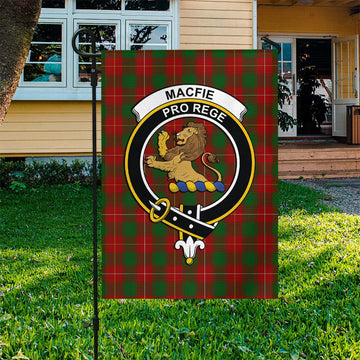 MacFie (McFie) Tartan Garden Flag with Family Crest