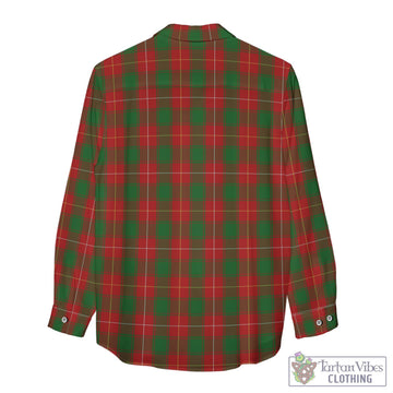 Tartan Vibes Clothing MacFie Tartan Womens Casual Shirt with Family Crest