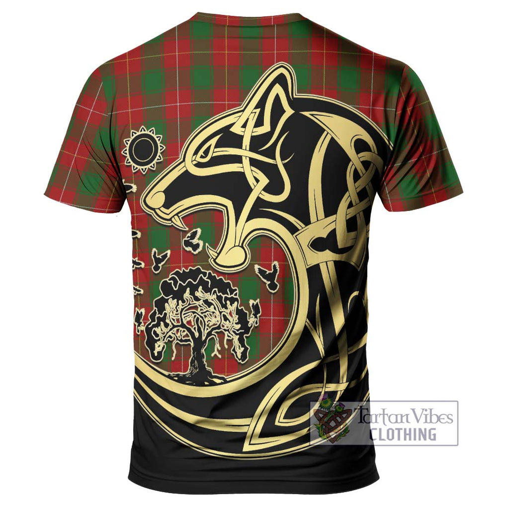 MacFie (McFie) Tartan T-Shirt with Family Crest Celtic Wolf Style - Tartan Vibes Clothing