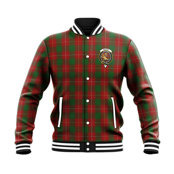 MacFie (McFie) Tartan Baseball Jacket with Family Crest