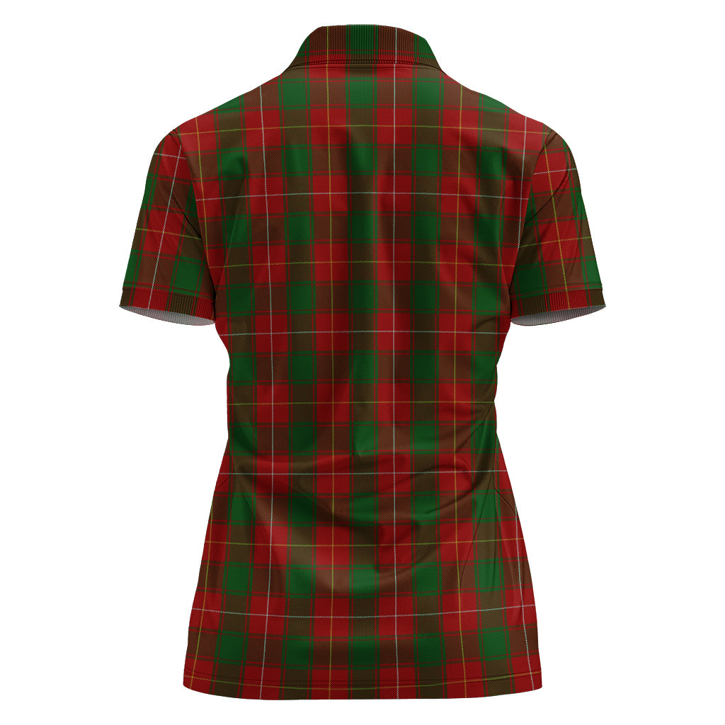 MacFie (McFie) Tartan Polo Shirt with Family Crest For Women - Tartan Vibes Clothing
