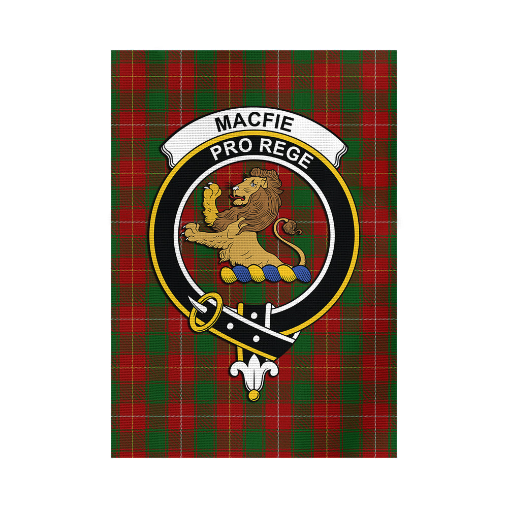 MacFie (McFie) Tartan Flag with Family Crest - Tartan Vibes Clothing
