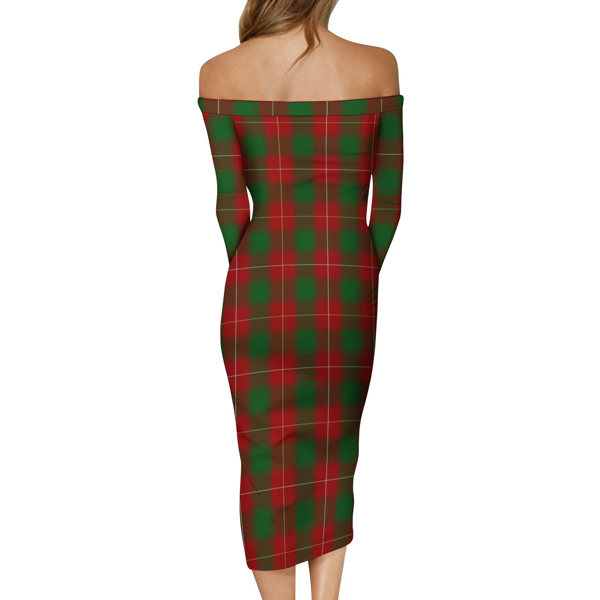 MacFie Tartan Off Shoulder Lady Dress - Tartanvibesclothing