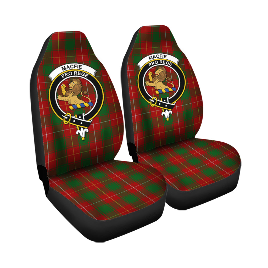 MacFie Tartan Car Seat Cover with Family Crest - Tartanvibesclothing