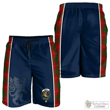 MacFie (McFie) Tartan Men's Shorts with Family Crest and Lion Rampant Vibes Sport Style