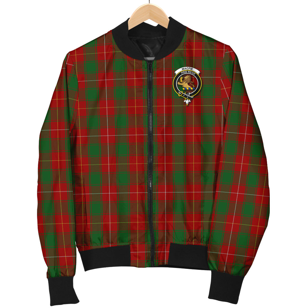 MacFie (McFie) Tartan Bomber Jacket with Family Crest - Tartan Vibes Clothing