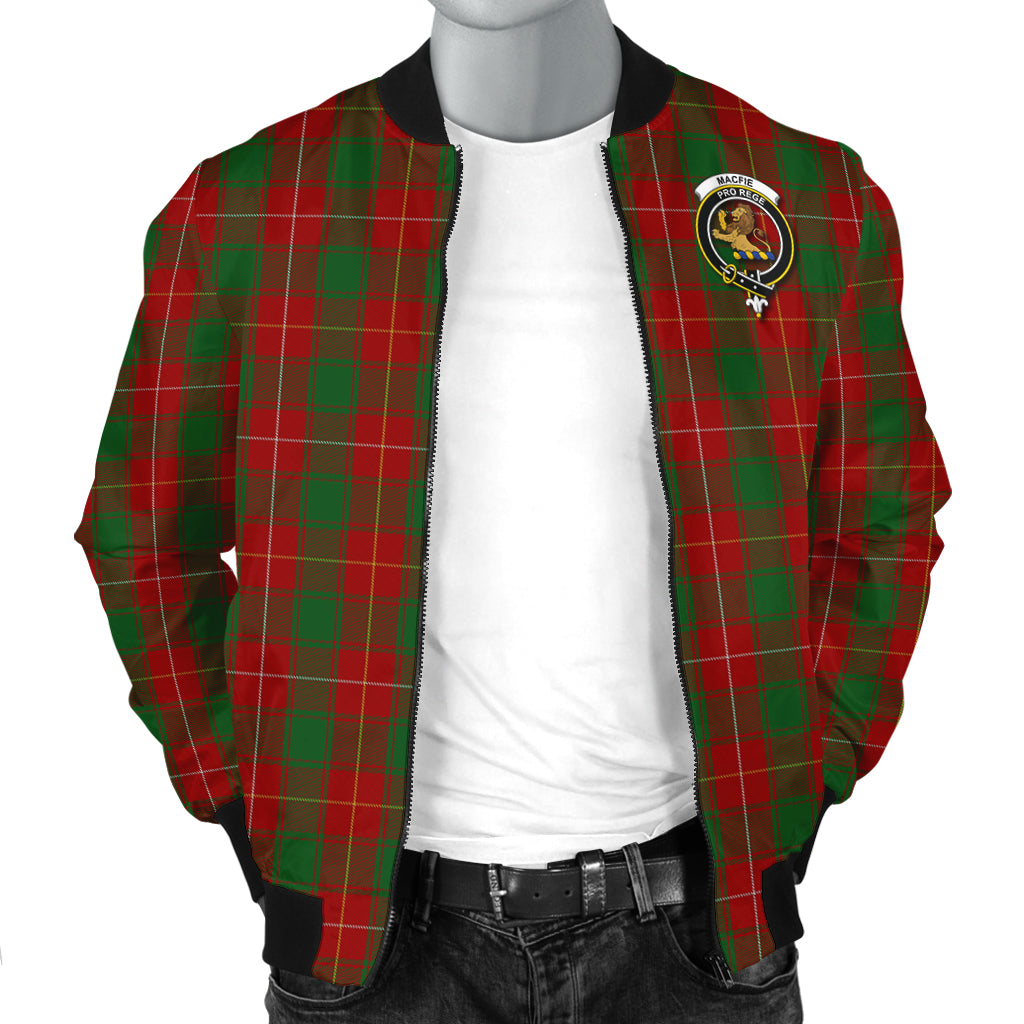 MacFie (McFie) Tartan Bomber Jacket with Family Crest - Tartan Vibes Clothing