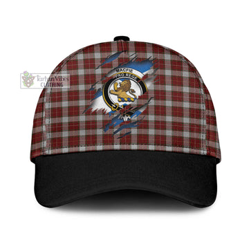 MacFie Dress Tartan Classic Cap with Family Crest In Me Style