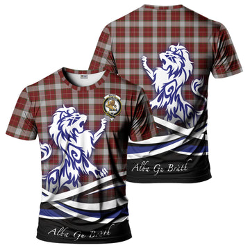 MacFie Dress Tartan T-Shirt with Alba Gu Brath Regal Lion Emblem