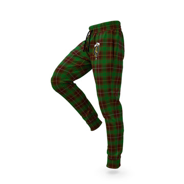 MacFie Hunting Tartan Joggers Pants with Family Crest