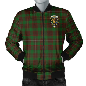 MacFie Hunting Tartan Bomber Jacket with Family Crest