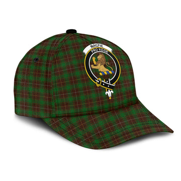 MacFie Hunting Tartan Classic Cap with Family Crest