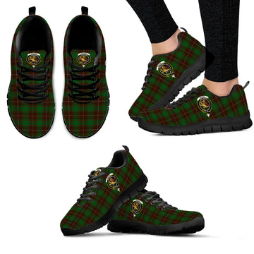 MacFie Hunting Tartan Sneakers with Family Crest