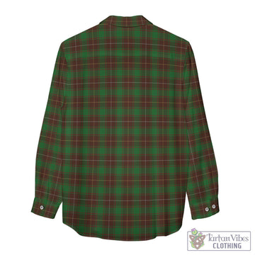 MacFie Hunting Tartan Womens Casual Shirt with Family Crest