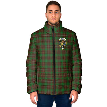 MacFie Hunting Tartan Padded Jacket with Family Crest