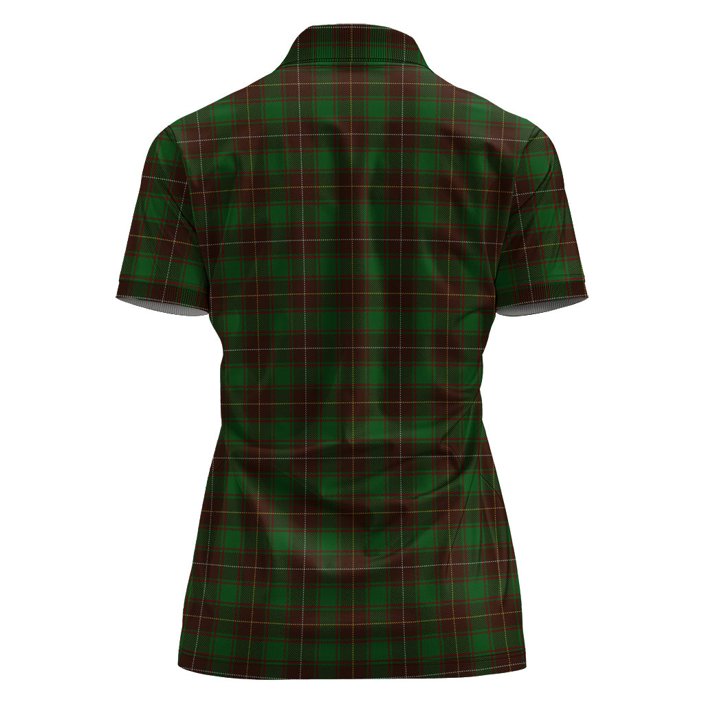 macfie-hunting-tartan-polo-shirt-with-family-crest-for-women