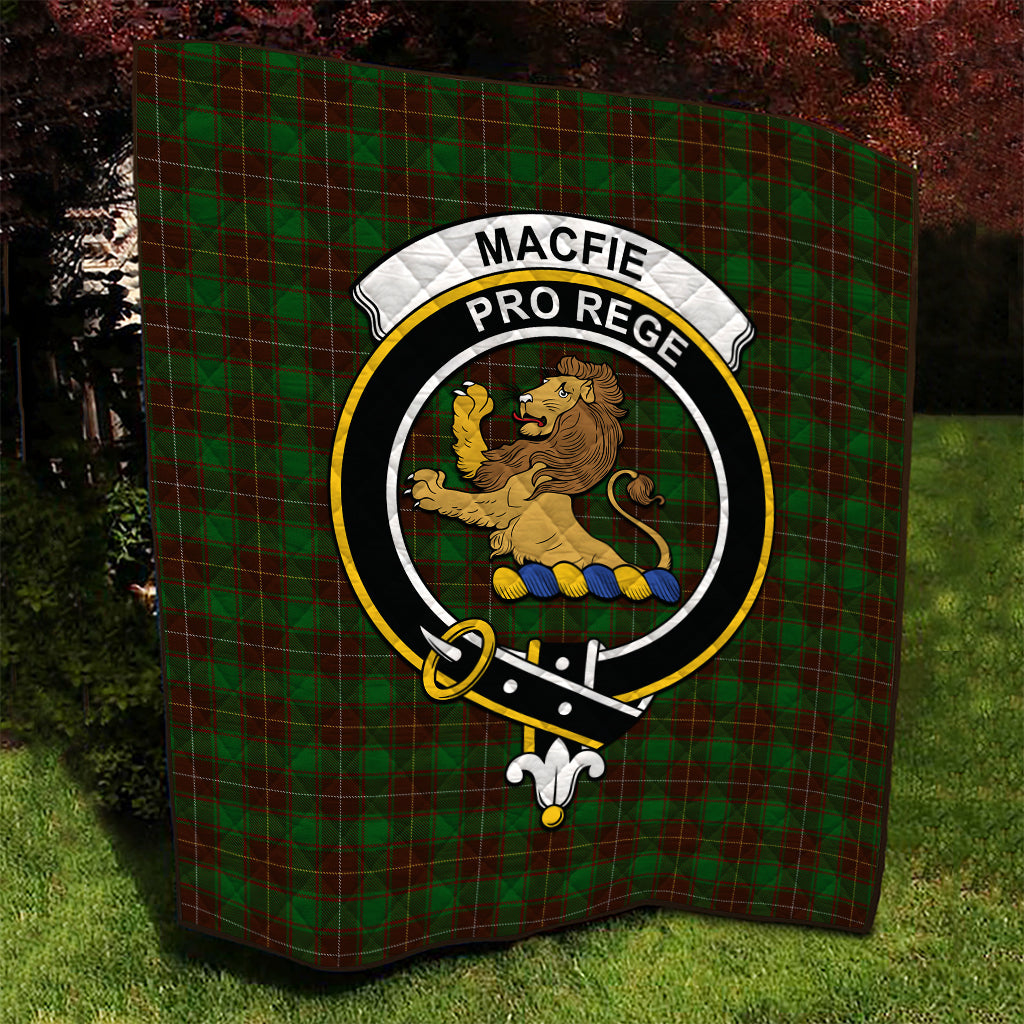 macfie-hunting-tartan-quilt-with-family-crest