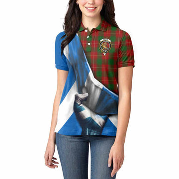Tartan Vibes Clothing MacFie (McFie) Tartan Women's Polo Shirt with Family Crest Scotland Patriotic Style