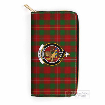 MacFie (McFie) Tartan Women's Leather Wallet with Family Crest