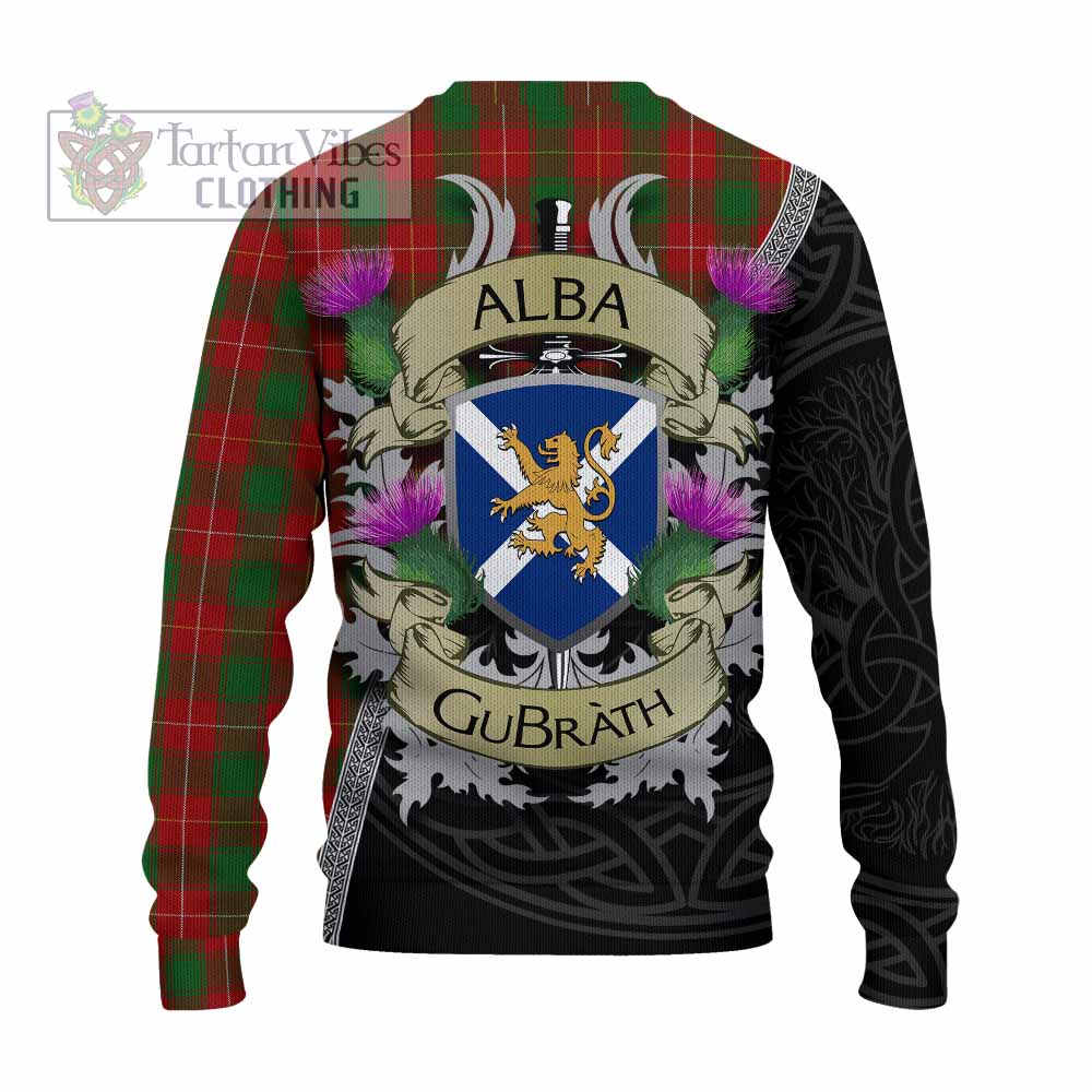 Tartan Vibes Clothing MacFie (McFie) Tartan Family Crest Knitted Sweater Lion Rampant Royal Thistle Shield Celtic Inspired