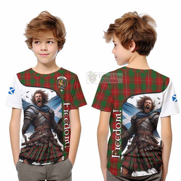 Tartan Vibes Clothing MacFie (McFie) Crest Tartan Kid T-Shirt Inspired by the Freedom of Scottish Warrior