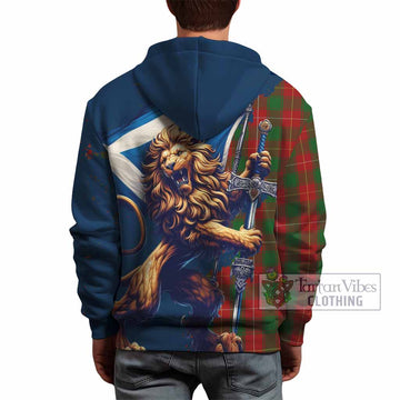 MacGill (MakGill) Tartan Family Crest Hoodie with Scottish Majestic Lion - Tartan Vibes Clothing