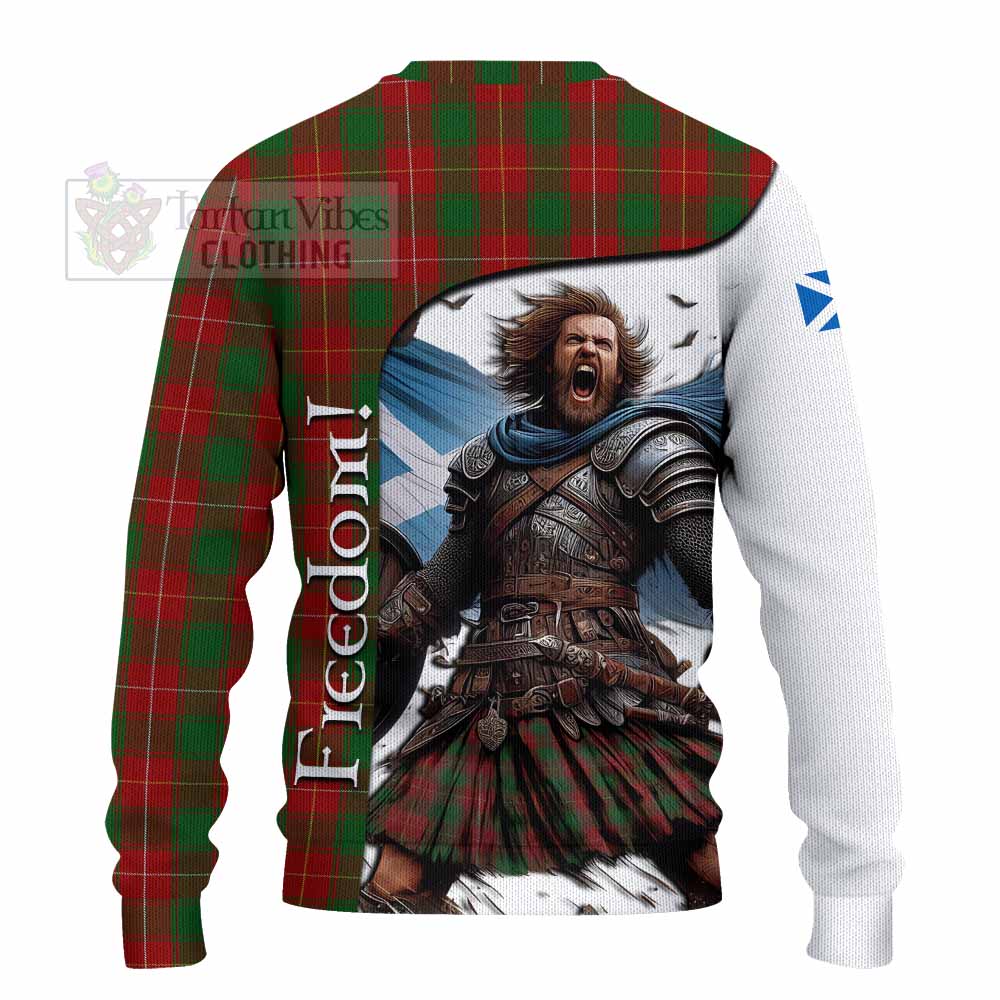 Tartan Vibes Clothing MacFie (McFie) Crest Tartan Knitted Sweater Inspired by the Freedom of Scottish Warrior