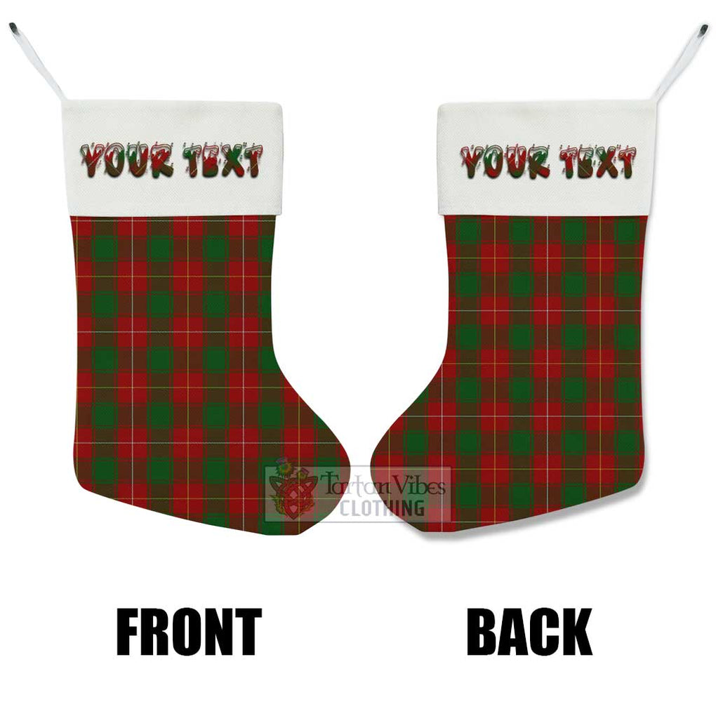 Tartan Vibes Clothing MacFie (McFie) Tartan Christmas Stocking with Personalized Text