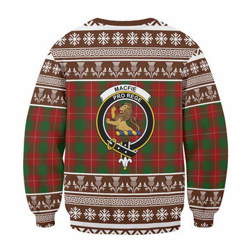 MacFie (McFie) Clan Tartan Christmas Sweatshirt with Family Crest