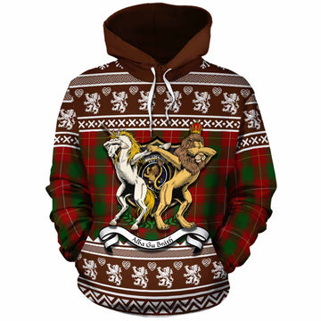 MacFie (McFie) Clan Tartan Crest Christmas Cotton Hoodie Coat of Arms Funny Style