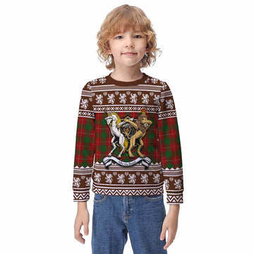 MacFie (McFie) Clan Tartan Crest Christmas Kid Ugly Sweatshirt Coat of Arms Funny Style