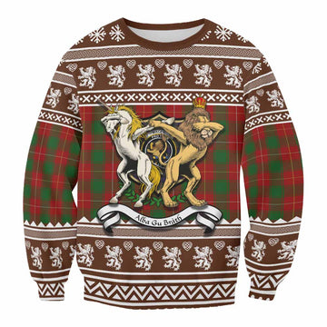 MacFie (McFie) Clan Tartan Crest Christmas Sweatshirt Coat of Arms Funny Style