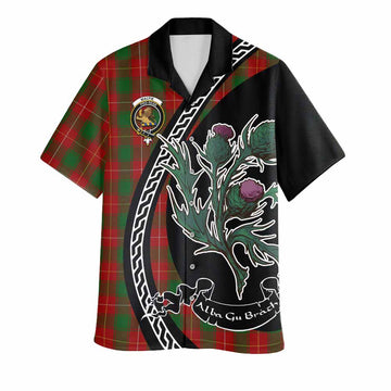 MacFie (McFie) Family Crest Tartan Hawaiian Shirt Alba Thistle Inspired - Tartan Vibes Clothing