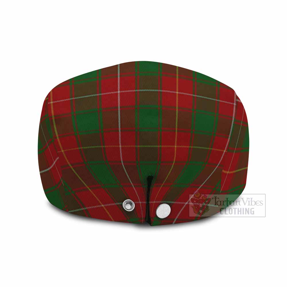 MacFie (McFie) Family Crest Tartan Jeff Cap, Tartan Flat Cap