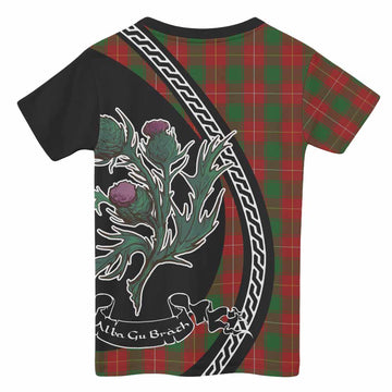 MacFie (McFie) Family Crest Tartan Kid T-shirt Alba Thistle Inspired - Tartan Vibes Clothing