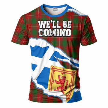 MacFie (McFie) Scotland Football Tartan T-Shirt We'll Be Coming