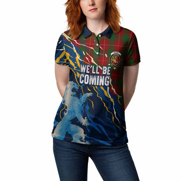 MacFie (McFie) Scotland Tartan Women Polo Shirt WC2026 Football - We'll Be Coming