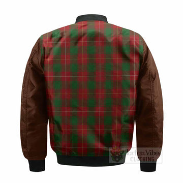 MacFie (McFie) Tartan Accent Bomber Jacket with Family Crest