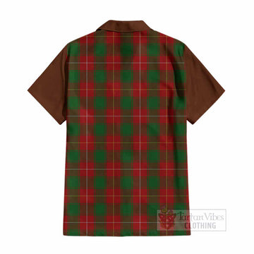 MacFie (McFie) Tartan Accent Cotton Hawaiian Shirt with Family Crest