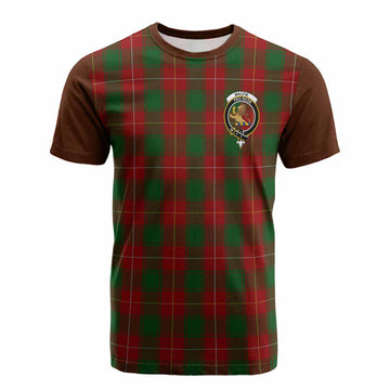 MacFie (McFie) Tartan Accent Cotton T-shirt with Family Crest